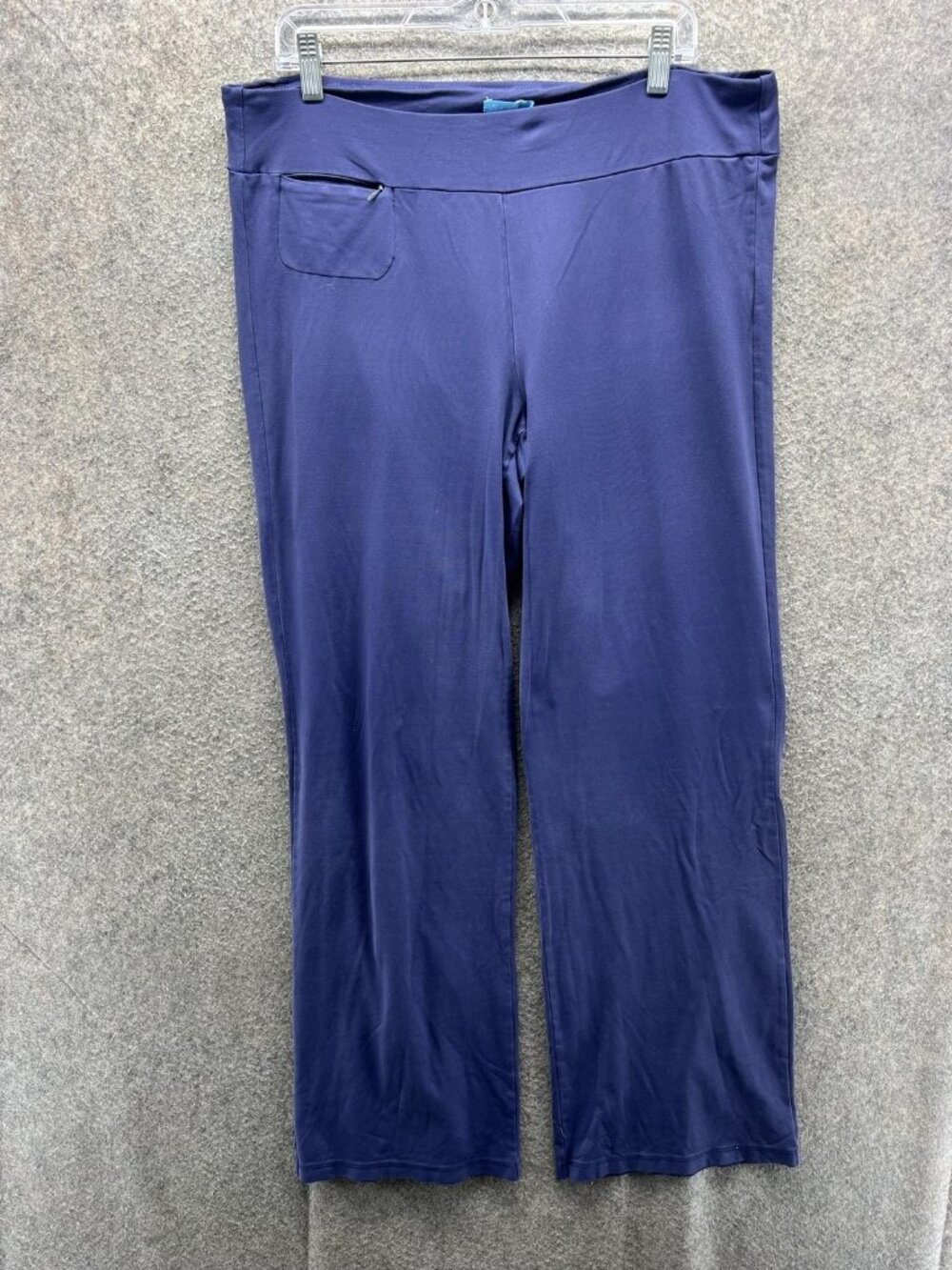J. McLaughlin Sweatpants Womens Large Blue Pull On Travel Casual Stretch